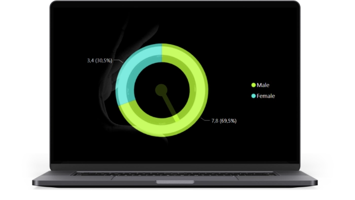 test-mockup Power BI Dashboard